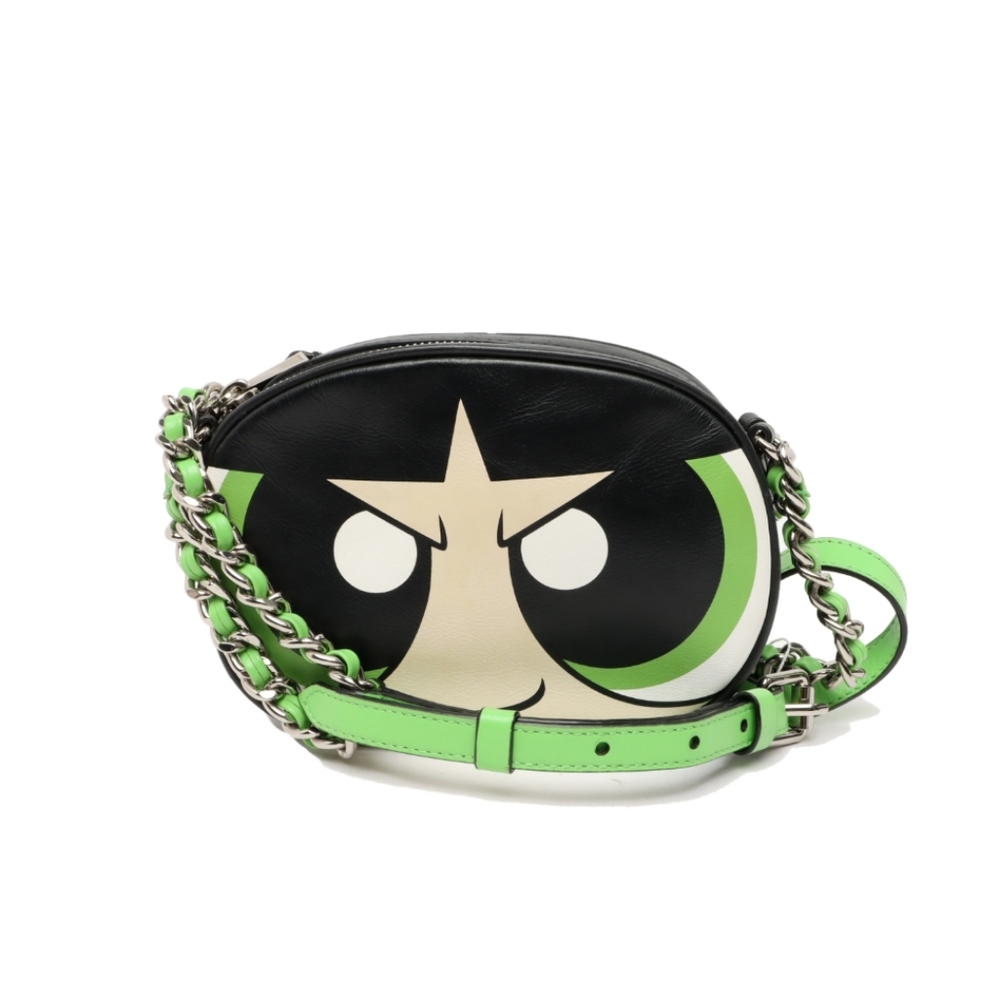 Moschino Couture Powerpuff Girl Bag green shoulder bag Buttercup Authentic